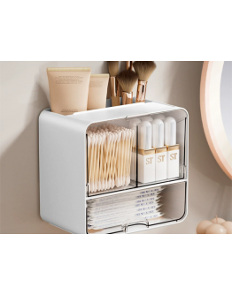 Шкаф органайзер с чекмедже за съхранение на козметика за банята